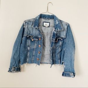 Forever 21 Cropped Raw-Hem Jacket